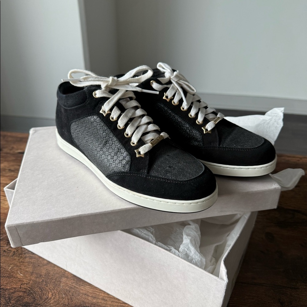 Jimmy Choo Miami Sneakers Black 7.5